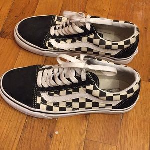 Vans Old Skool Checker Sneakers Womens 8